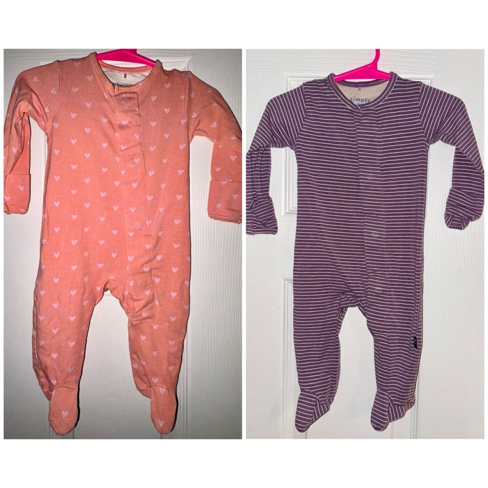 2 Magnetic Me Footed Sleepers